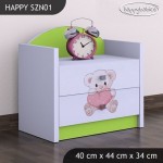 Nočna omarica Happy babies Medvedek s srcem 16 SZN1